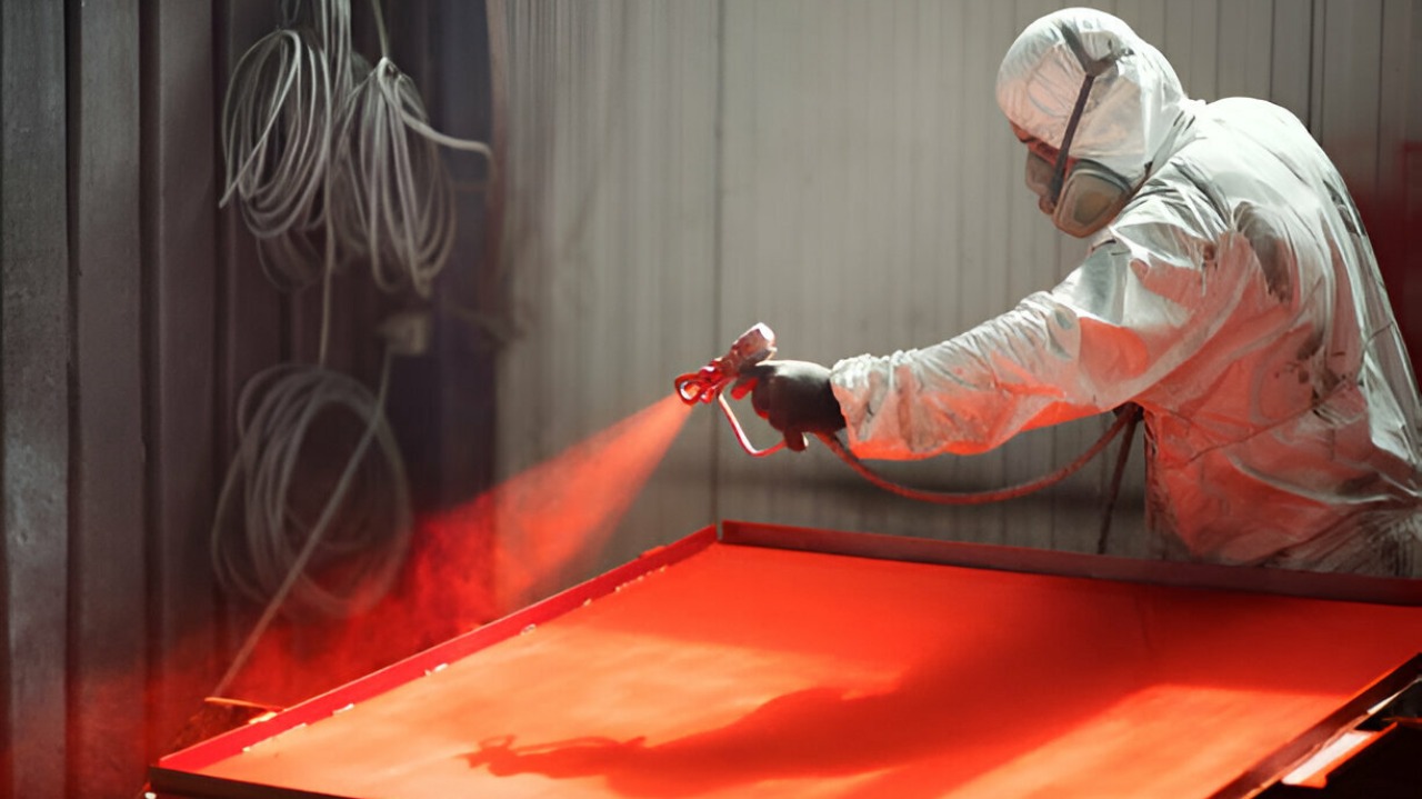 Pistolet à peinture pour travaux de construction métallique